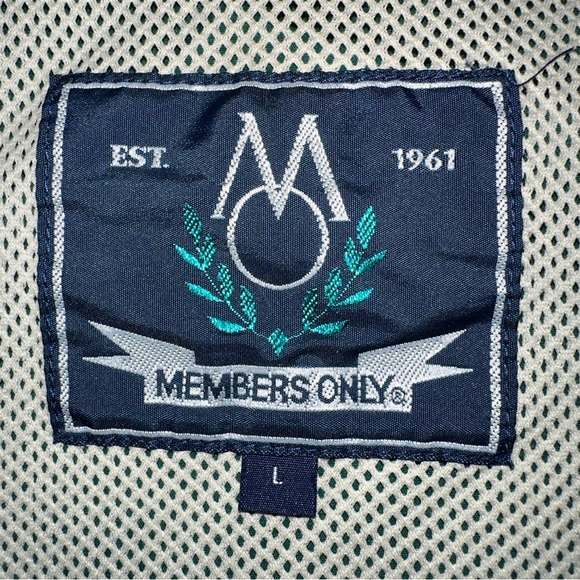 Vintage Hooded Members Only Jacket Men's Green Size Large - Picture 3 of 8